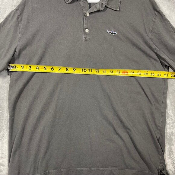 Patagonia Organic Cotton Gray Polo Shirt Mens Large - Picture 5 of 7